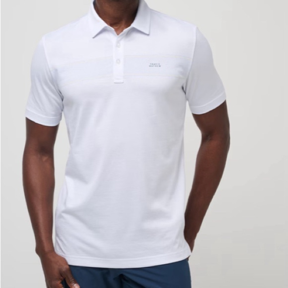 Travis Mathew x large Men's White Polo Shirt